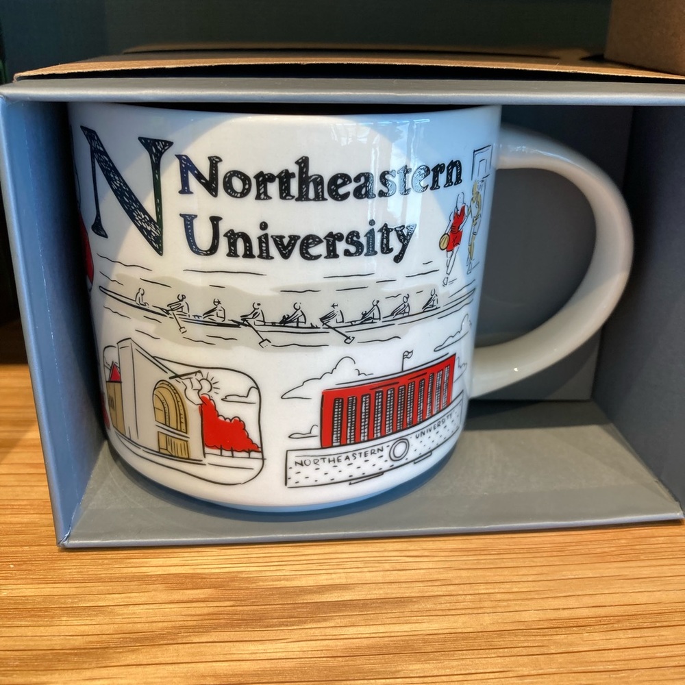 Starbucks Northeastern University Coffee Mug Boston Massachusetts